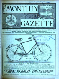 Ctc Gazette, Vol 1894, No 7
