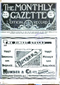 Ctc Gazette, Vol 1895, No 9
