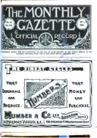 Ctc Gazette, Vol 1895, No 10