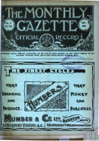 Ctc Gazette, Vol 1895, No 11