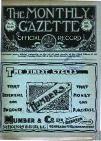 Ctc Gazette, Vol 1895, No 12