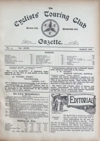 CTC Gazette, Vol 1908, No 3