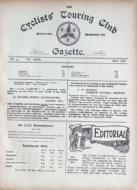 CTC Gazette, Vol 1908, No 5