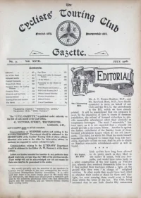 CTC Gazette, Vol 1908, No 7