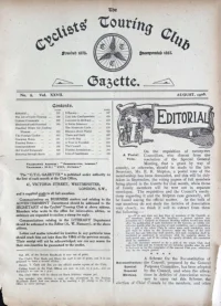CTC Gazette, Vol 1908, No 8