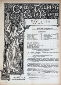 Ctc Gazette, Vol 1911, No 5