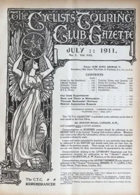 Ctc Gazette, Vol 1911, No 7