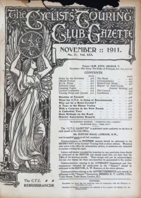 Ctc Gazette, Vol 1911, No 11